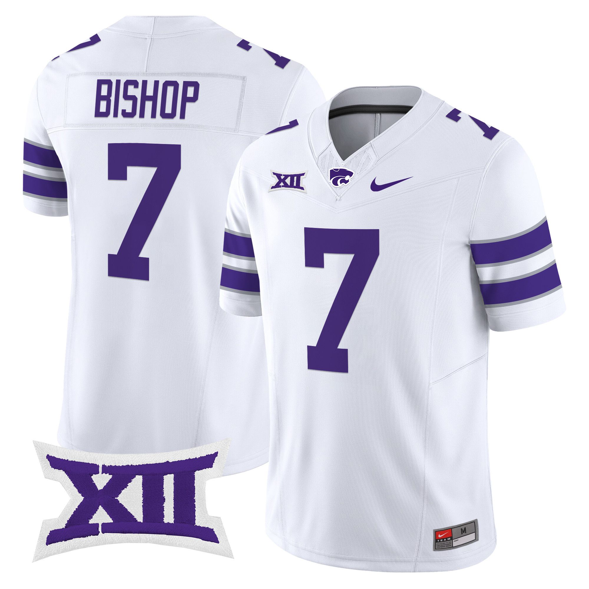 Men Kansas State Wildcats #7 Bishop White Nike 2024 Vapor Limited NCAA Jersey->ncaa teams->NCAA Jersey